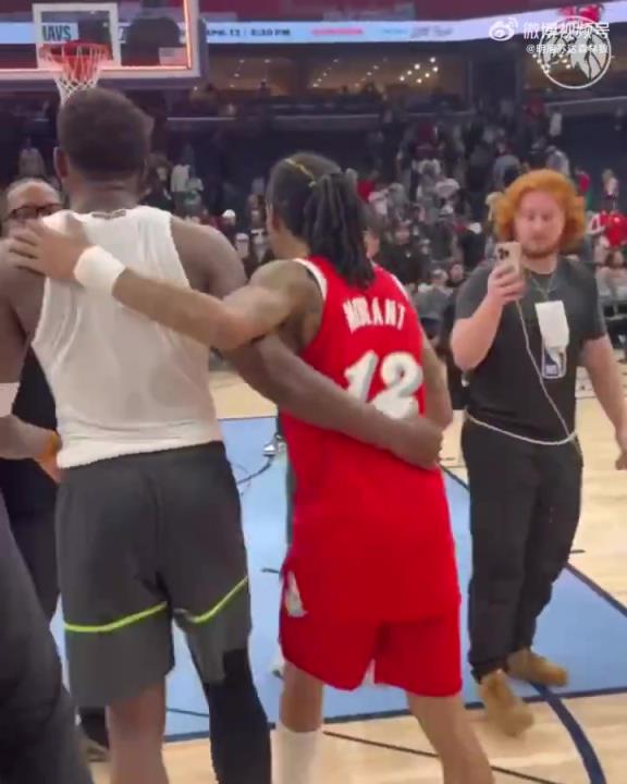 狼王&槍王惺惺相惜！華子賽后與莫蘭特相互致意！